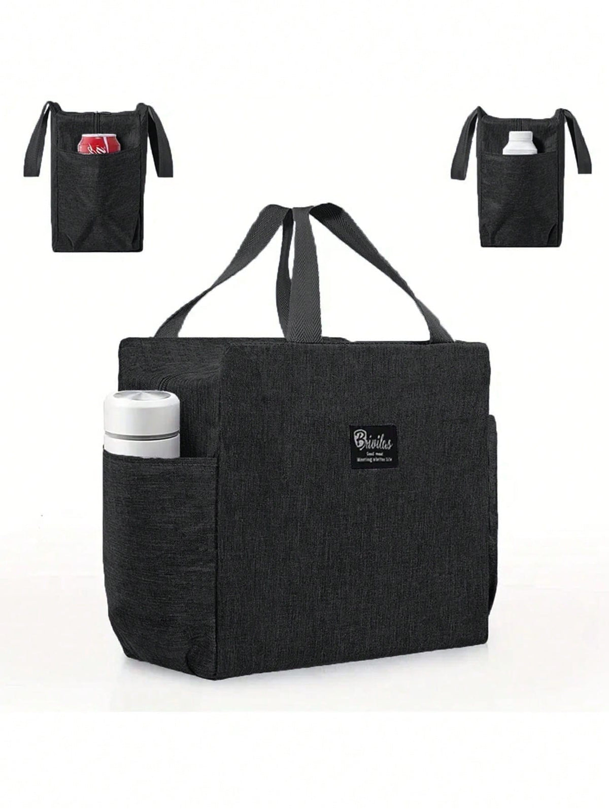 1pc, Waterproof Thermal Lunch Box Bag For Students And Office Workers- Perfect Travel Accessory And Kitchen Gadget For Healthy Meals On The Go