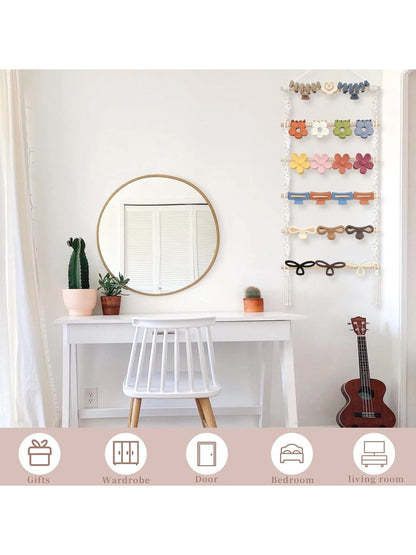 1pcs Hair Claw Clip Organizer,Hanging Hair Clip Holder And Storage For Women Girls,Claw Clip Hanger Home Decor For Wall,Door,Closet