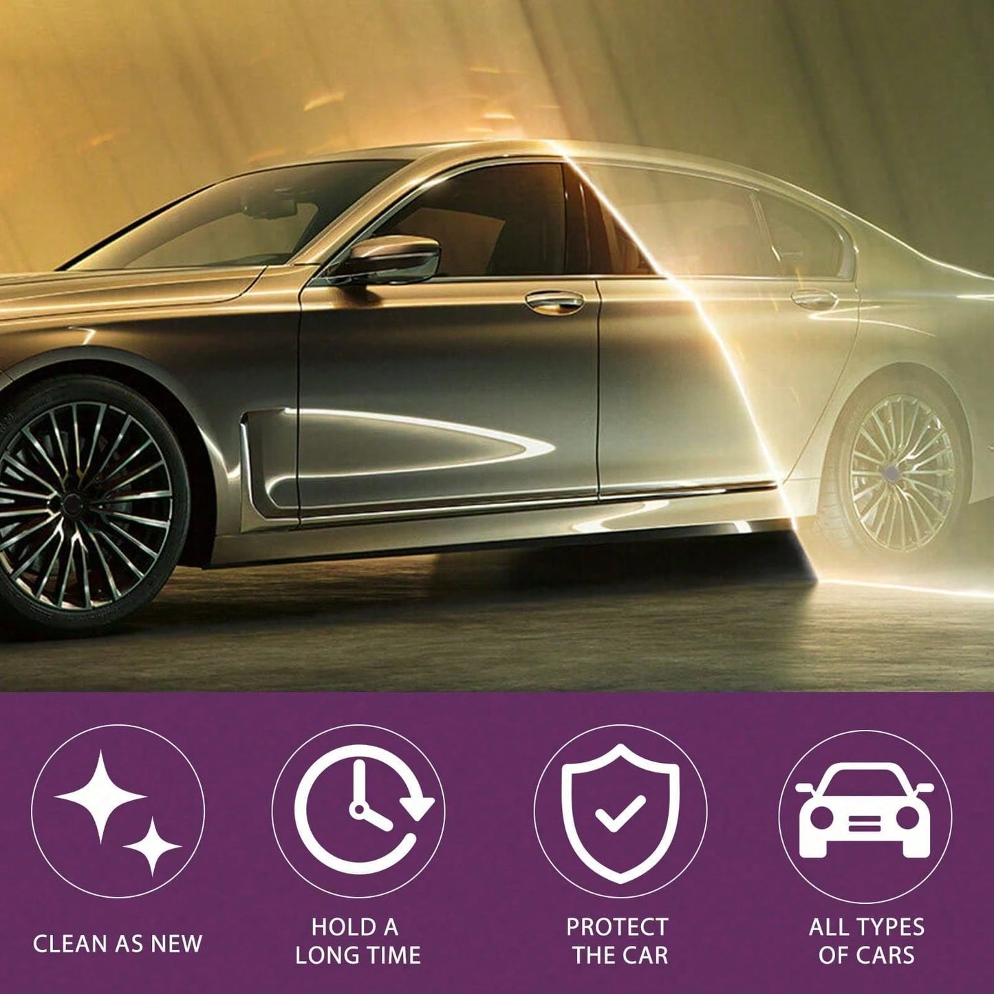 1SET Car Nano Repairing Spray High Protection Quick Car Coating Spray, Car Scratch Nano Repair Spray, Car Coating Fast Wax Polishing Spray, Plastic Refresher, Fast Fine Scratch Repair