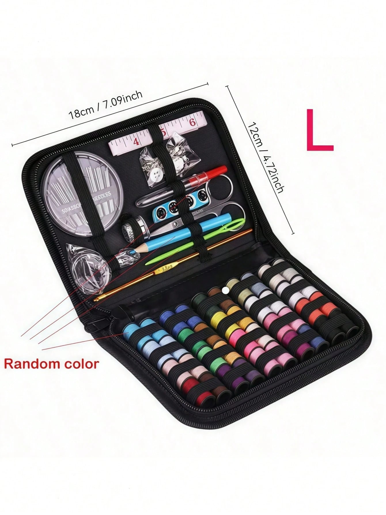 1set Sewing Kit With Sewing Supplies And Accessories(Multiple Specifications Optional), Sewing Kit For Adults,Emergency Repair And Travel Kits,Portable Sewing Supplies Accessories Contains Thread, Nee