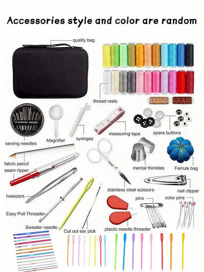 1set Sewing Kit With Sewing Supplies And Accessories(Multiple Specifications Optional), Sewing Kit For Adults,Emergency Repair And Travel Kits,Portable Sewing Supplies Accessories Contains Thread, Nee
