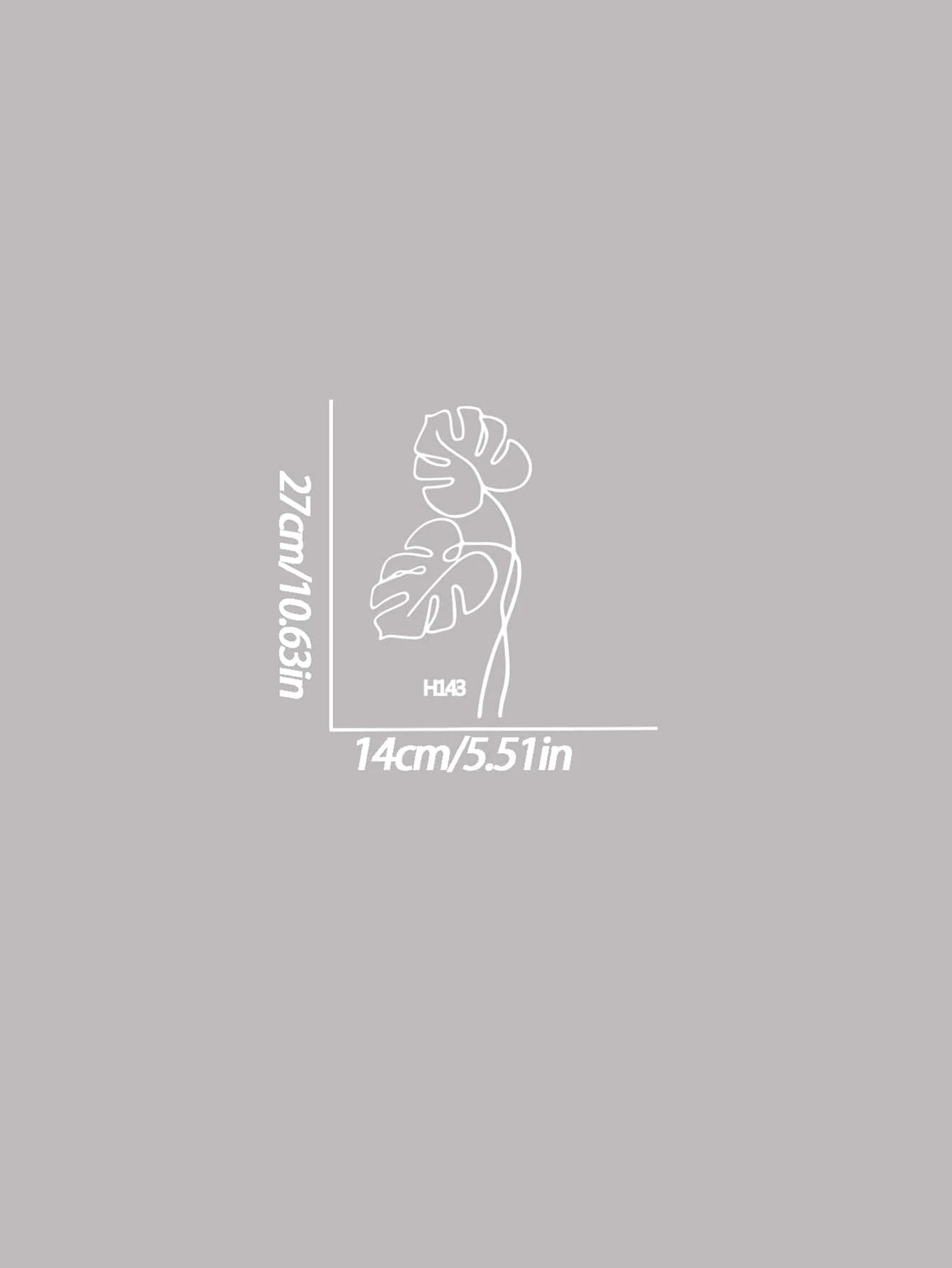 1sheet Leaf Pattern Car Sticker