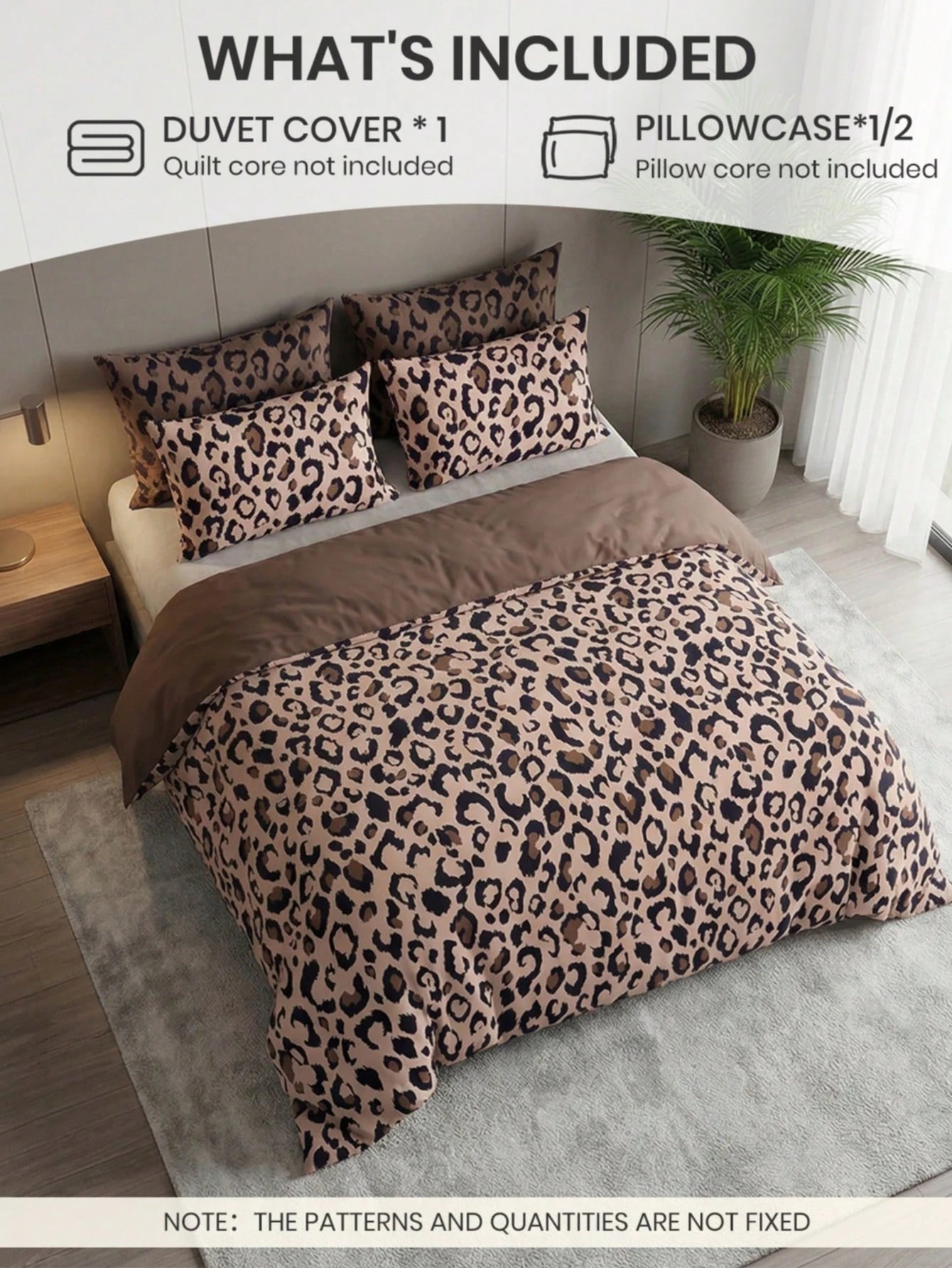 2/3-Piece Bedding Set (1 Duvet Cover + 1/2 Pillowcases, No Filling Included), Duvet Cover Set, Breathable & Comfortable, Soft & Anti-Pilling, Suitable For Single/Double/Queen/King Size Beds, All-Seaso