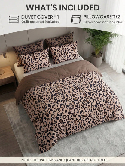 2/3-Piece Bedding Set (1 Duvet Cover + 1/2 Pillowcases, No Filling Included), Duvet Cover Set, Breathable & Comfortable, Soft & Anti-Pilling, Suitable For Single/Double/Queen/King Size Beds, All-Seaso
