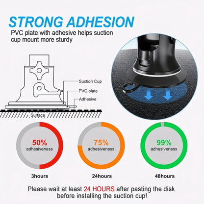 2/4/8pcs Car Dashboard Phone Holder Sticker- Strong Suction Cup Adhesive Base Suitable For GPS And Smartphones, Universal Car Accessories Dashboard Mounting Organization Set