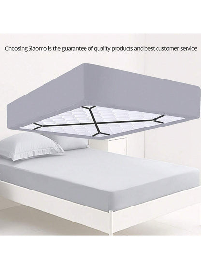 2/4 Adjustable Cross Bed Sheet Straps- Secure Bed Sheets, Triangular Elastic Buckles Suitable For All Mattress Covers