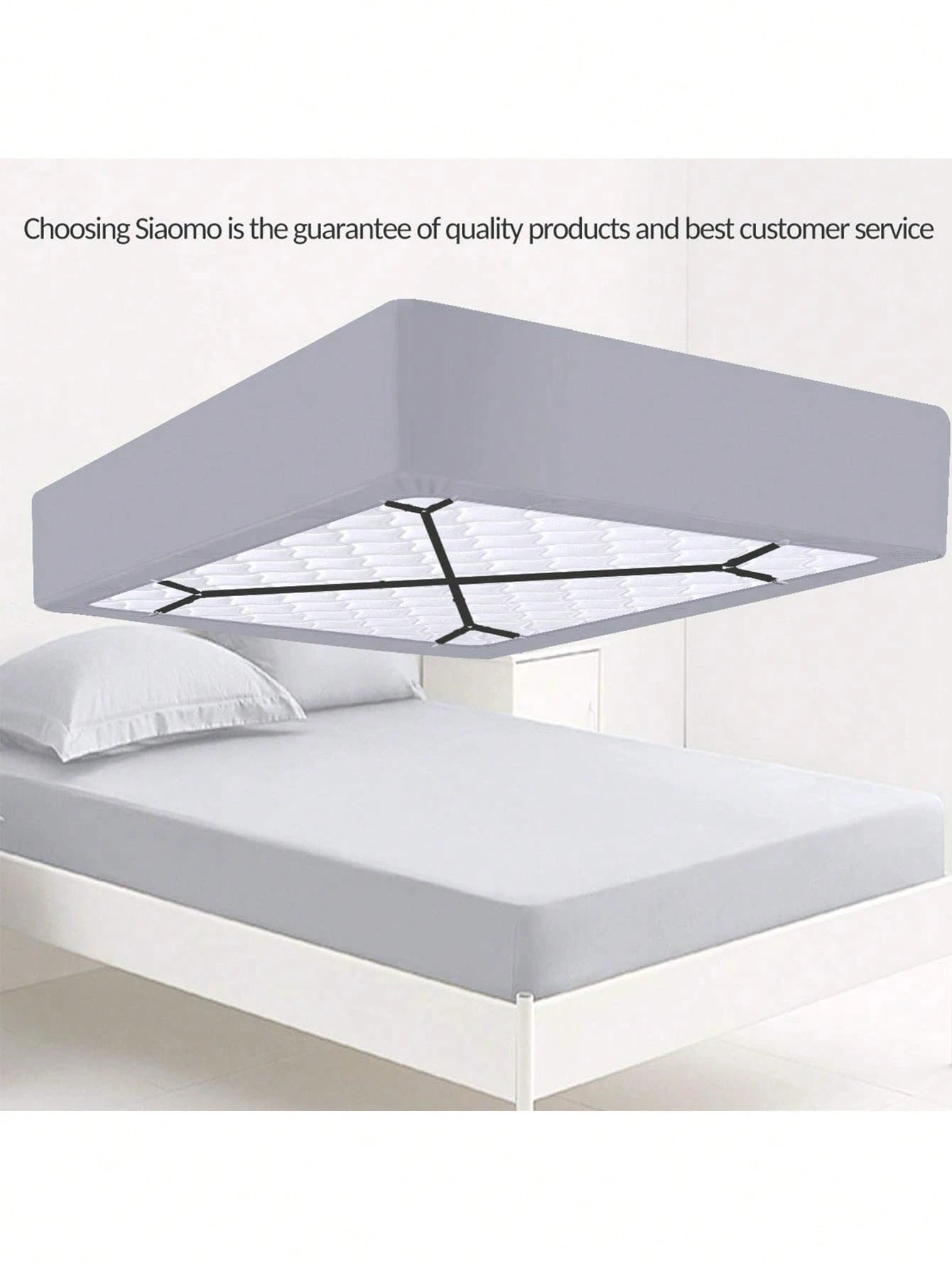 2/4pcs Adjustable Elastic Bed Sheet Straps, Heavy Duty Mattress Sheet Clips Holder Fasteners For Home Use
