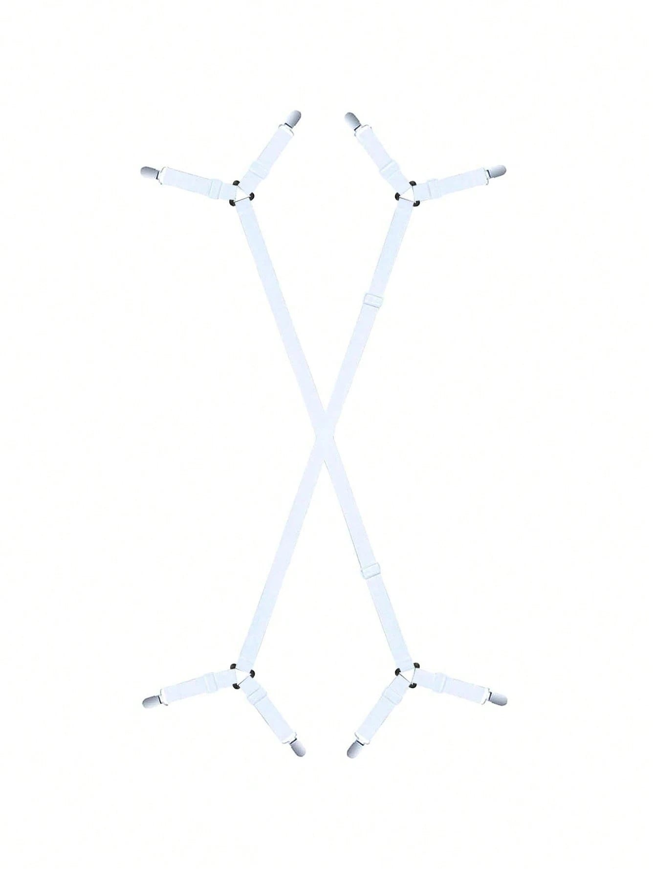 2/4pcs Adjustable Elastic Bed Sheet Straps, Heavy Duty Mattress Sheet Clips Holder Fasteners For Home Use