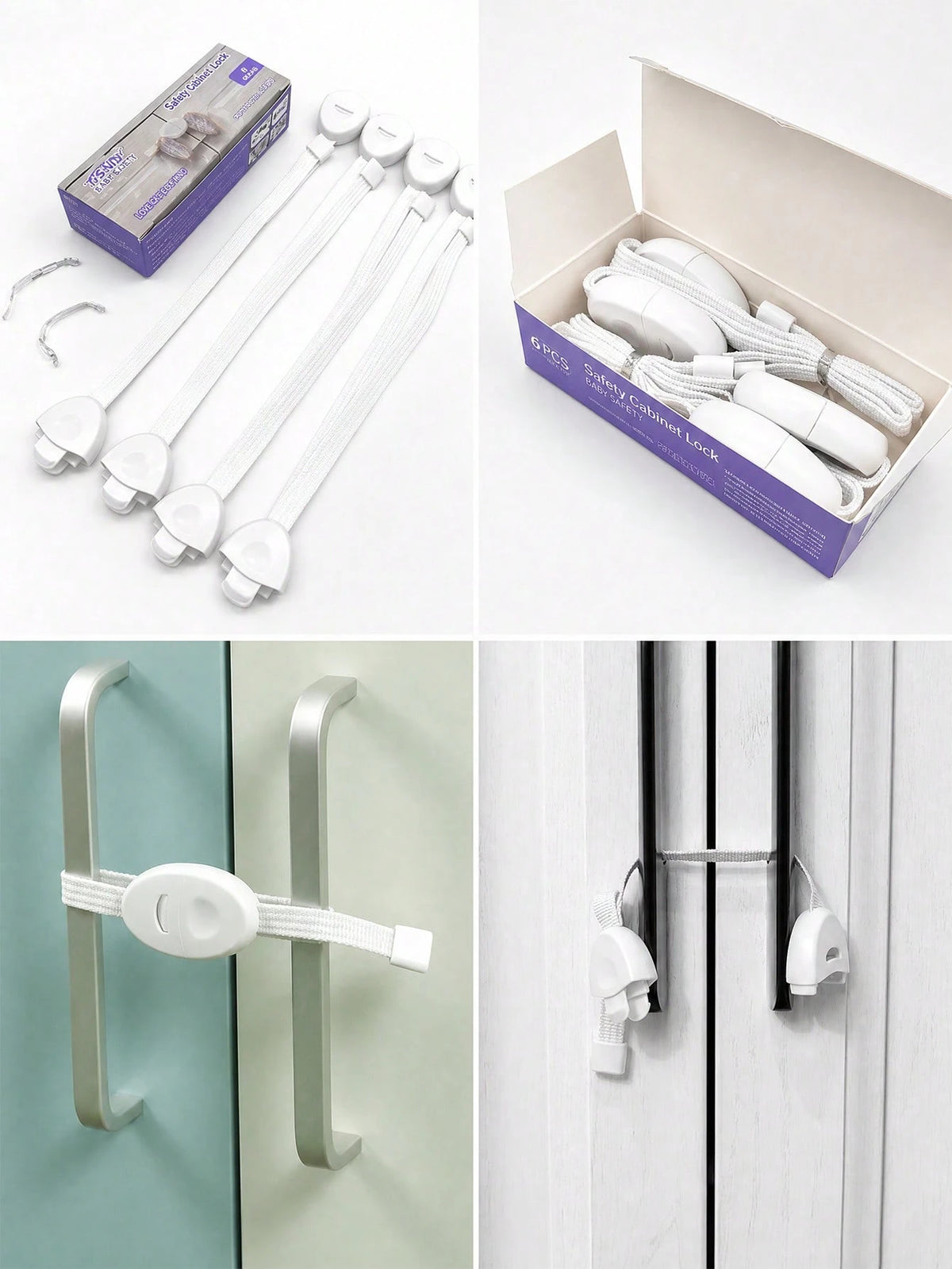 2/4pcs Baby Safety Protection Lock Cabinet Door Lock