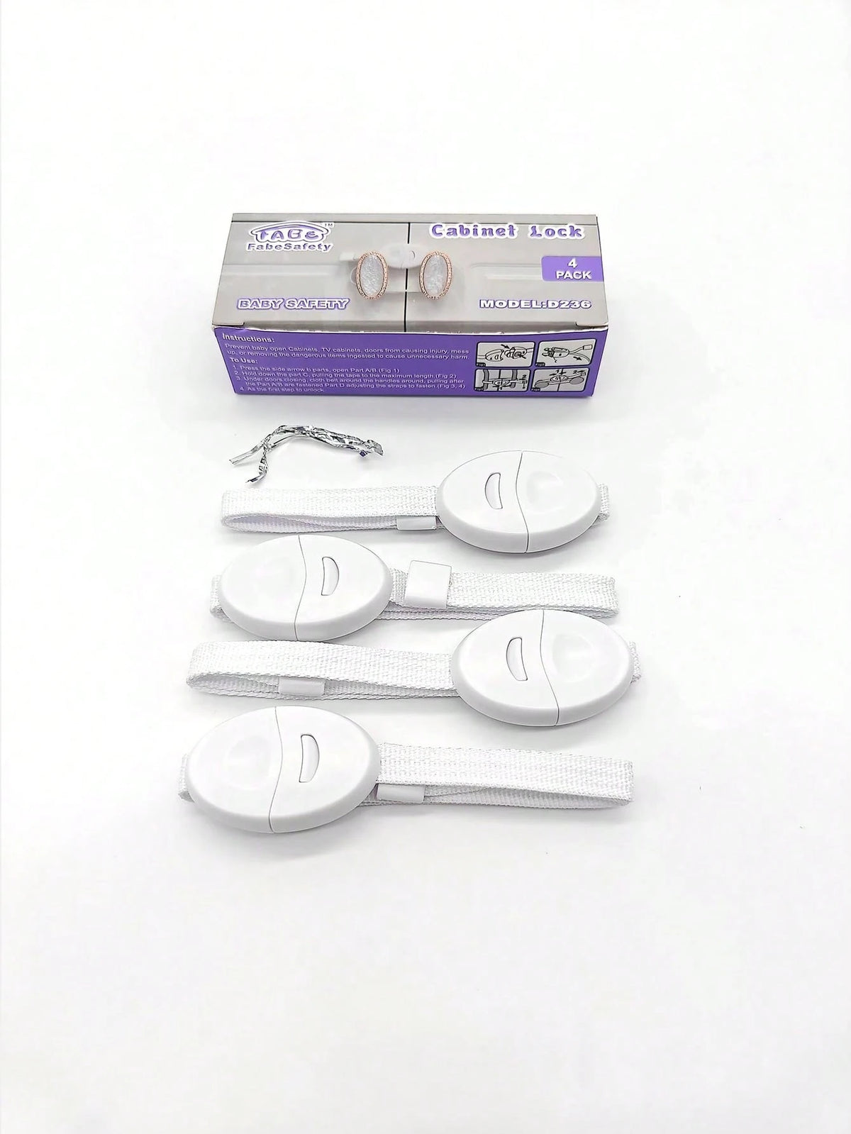 2/4pcs Baby Safety Protection Lock Cabinet Door Lock