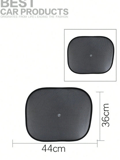 2/4pcs Car Suction Cup Sun Shade, Car Window Sun Shade, Sun Protection Heat Insulation Side Window Sun Shade, Windshield Sun Shield Car Window Shade Windshield Sunshade Car Shade For Window