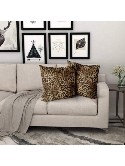 2/4pcs Leopard Print Pillow Covers, Soft Cheetah Pattern Pillow Shams, Decorative Throw Pillow Cases For Home Sofa, Bed, Couch, Single-Sided, Inserts Not Included