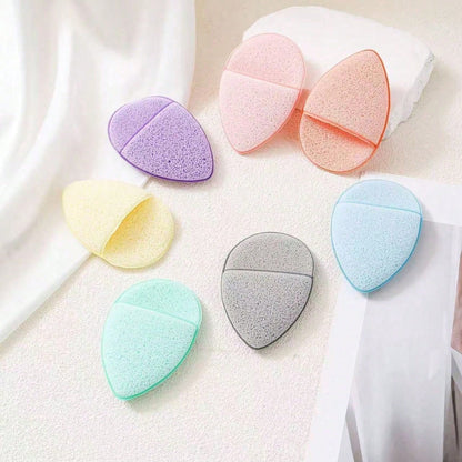 2/5/10pcs Reusable Deep Cleansing Exfoliating Facial Sponges, Makeup Deep Cleansing, Multiple Colors And Shapes, Effectively Removes Blackheads And Deep Dirt, Suitable For Makeup And Skincare, Expands
