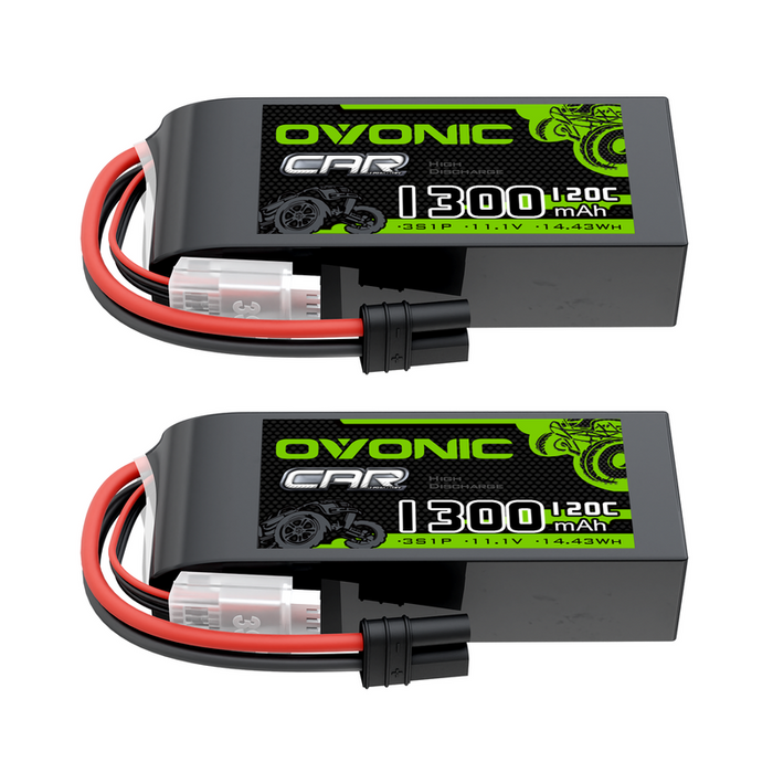 OVONIC 3S 11.1V 1300mAh 120C Lipo Battery with IEC Plug