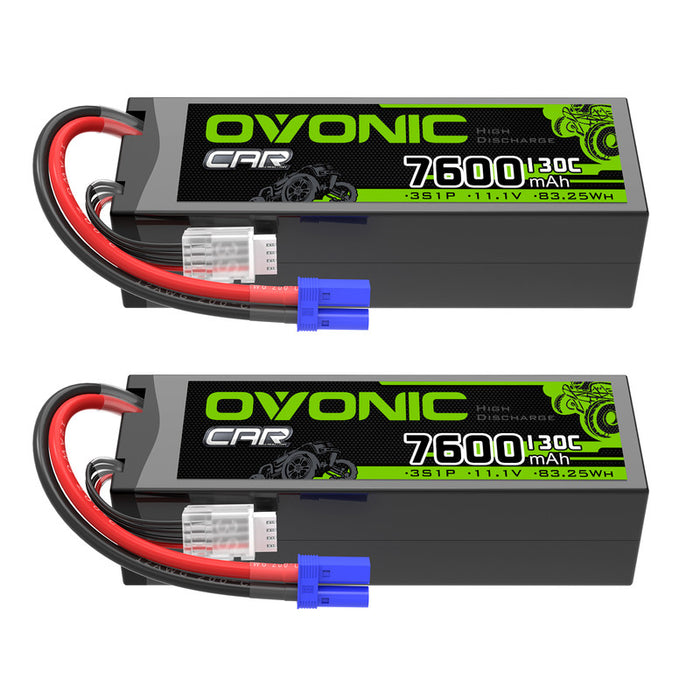 OVONIC 3S 7600mAh Hardcase 130C 11.1V Lipo Battery with EC5 Plug