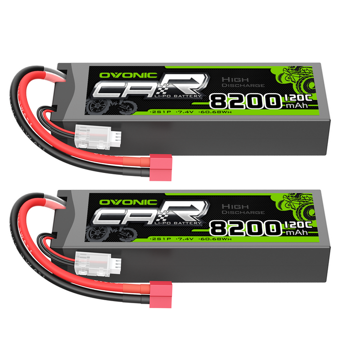OVONIC 2S 8200mAh 120C 7.4V Lipo Battery with Deans(T) Plug
