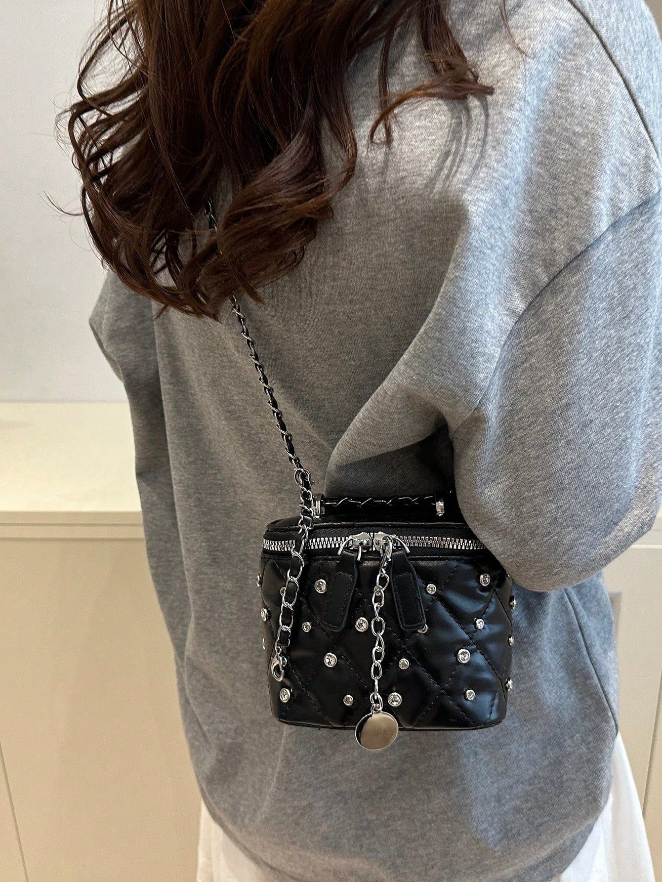 2025 New Arrival Exclusive High-Quality Makeup Box Bag, Mini Lipstick Bag, Women's Mini Fashionable Handbag & Shoulder Bag, Shiny Box Clutch Bag For Evening