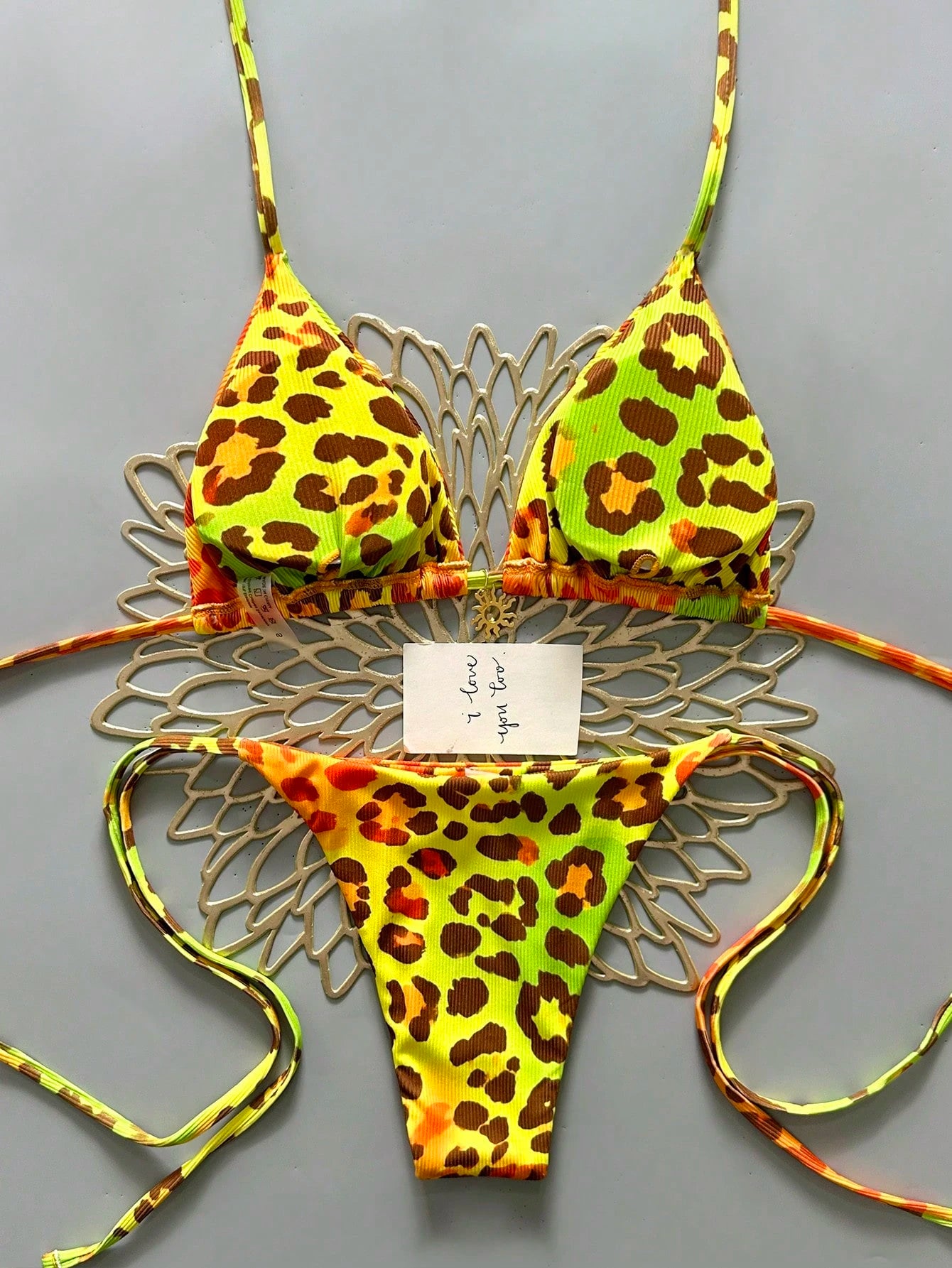 2025 Women's Sexy Leopard Print Bikini 2-Piece Swimwear Vacation Beach Summer