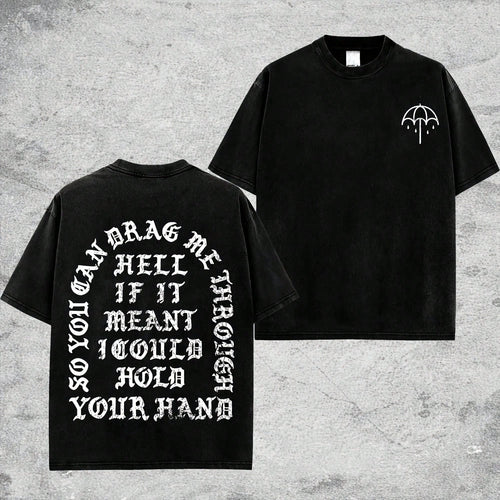 2026 Bring Me The Horizon Tour T-Shirt BMTH Vintage Washed T Shirt Summer Casual Cotton Short Sleeve