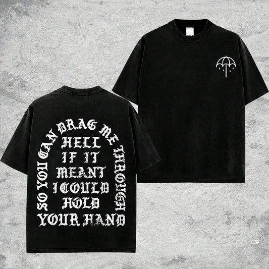 2026 Bring Me The Horizon Tour T-Shirt BMTH Vintage Washed T Shirt Summer Casual Cotton Short Sleeve
