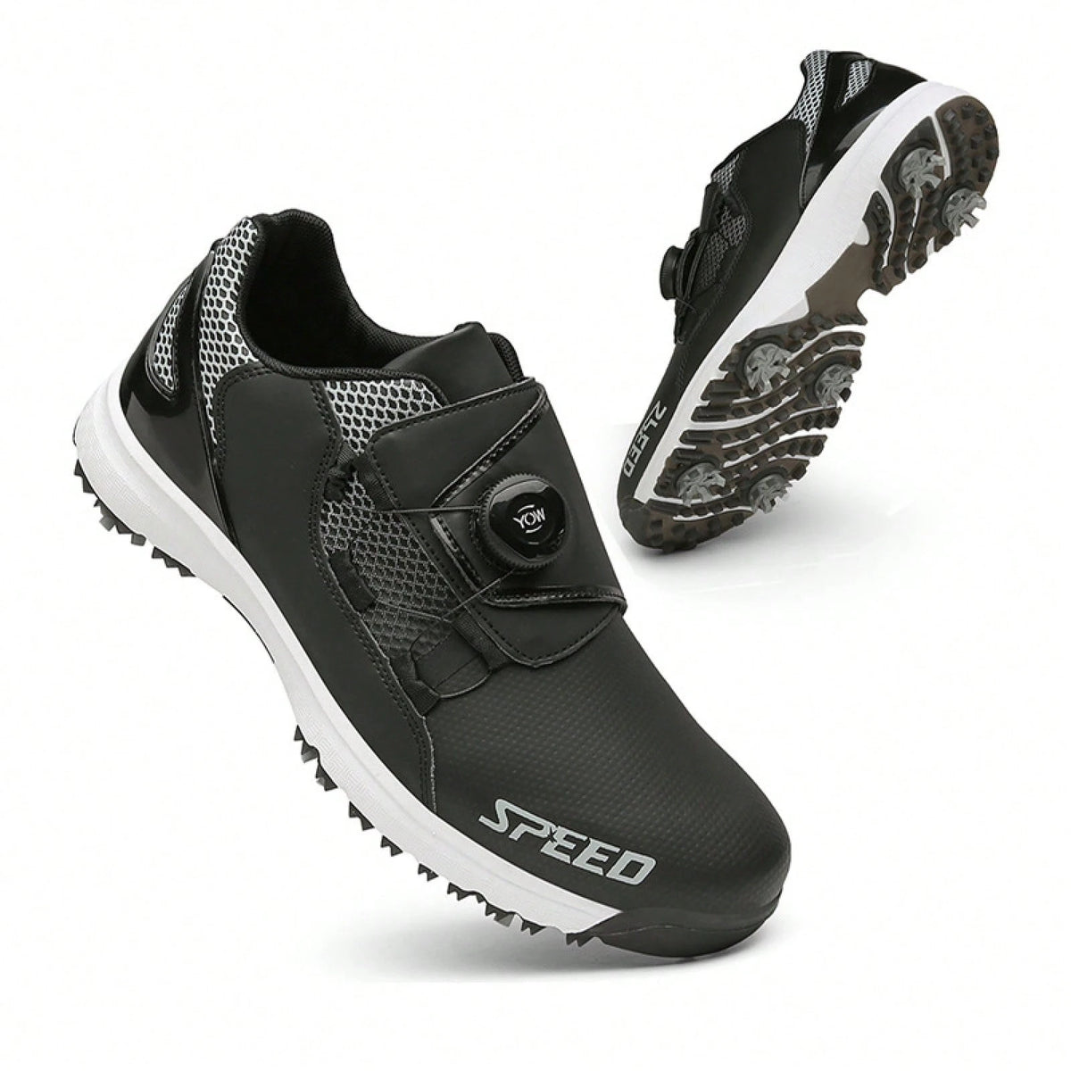 2026 New Shoes Men And Women, Breathable Automatic Rotating Lace-Up Casual Shoes, Couple's Fixed-Studded Sports Shoes Men And Women. Sneakers Men