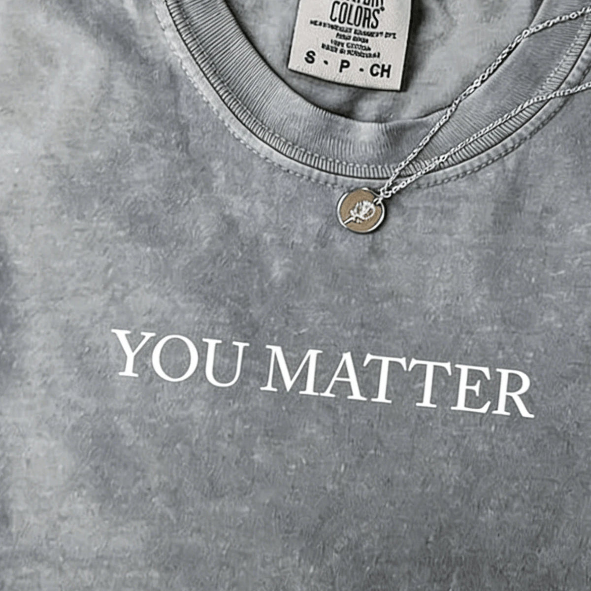 2026 Tops For Women "You Are Important" Inspirational Print T-Shirt- Soft Brown Washed Cotton Short-Sleeve Top, Suitable For Everyday Casual And Bea
