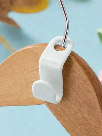 20pcs/40pcs Hanger Connector Hooks, Thickened PP Closet Stacking Hooks, Hanger Connecting Clips, Space-Saving Closet Organization And Storage
