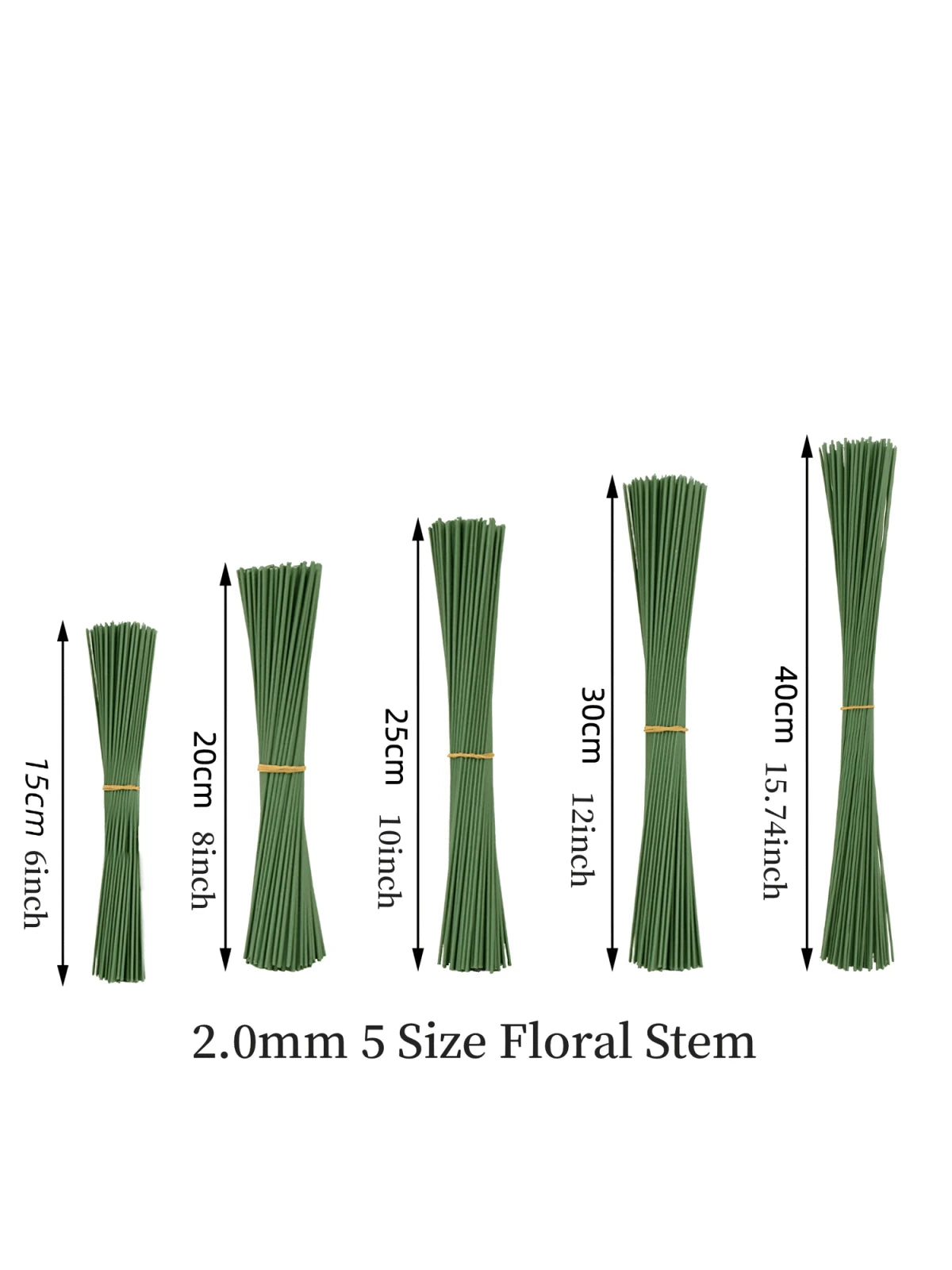 20Pcs/50Pcs/100Pcs Flexible Iron Wire Stick For Plants Climbing Support Adjustable Garden Trellis Holders Twineable And Shaping Plant Supports Multi-Use Floral Stems For Artificial Flower Stems Super
