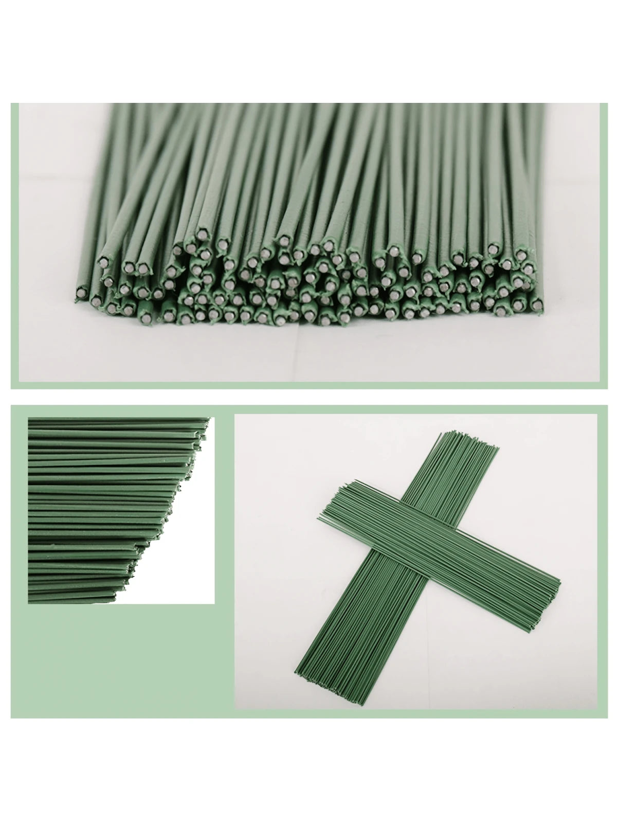 20Pcs/50Pcs/100Pcs Flexible Iron Wire Stick For Plants Climbing Support Adjustable Garden Trellis Holders Twineable And Shaping Plant Supports Multi-Use Floral Stems For Artificial Flower Stems Super