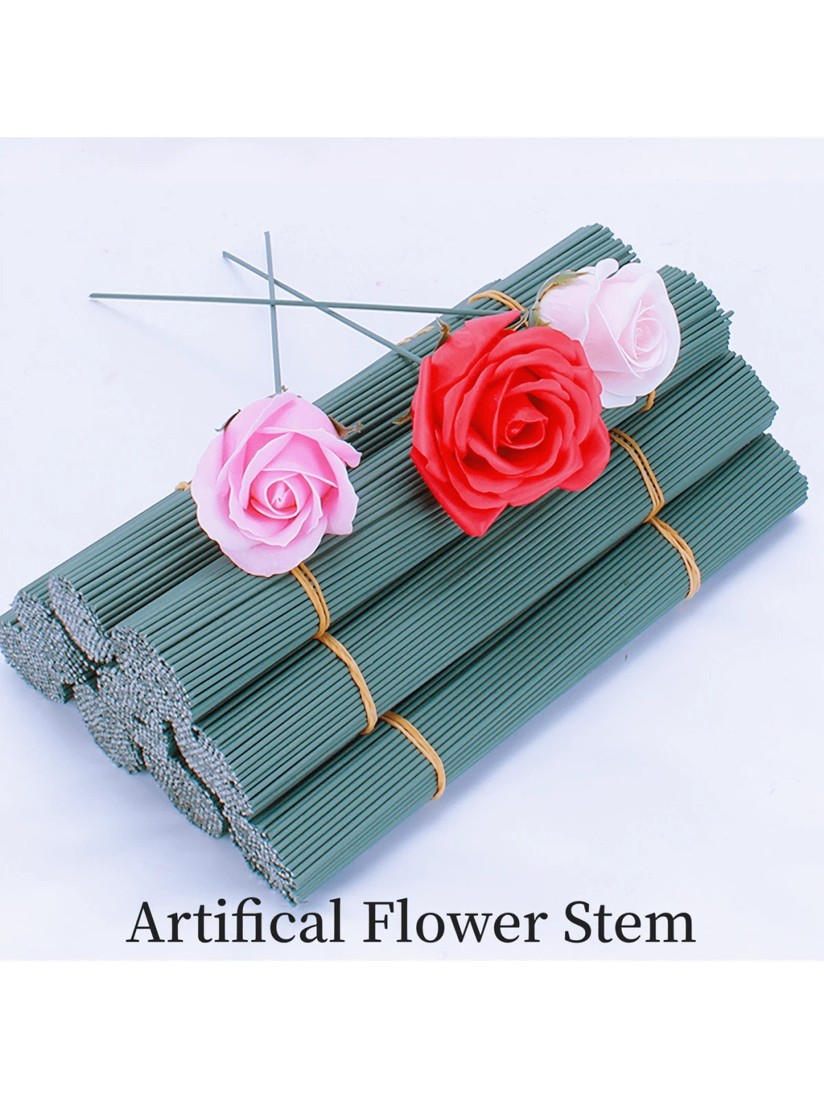 20Pcs/50Pcs/100Pcs Flexible Iron Wire Stick For Plants Climbing Support Adjustable Garden Trellis Holders Twineable And Shaping Plant Supports Multi-Use Floral Stems For Artificial Flower Stems Super