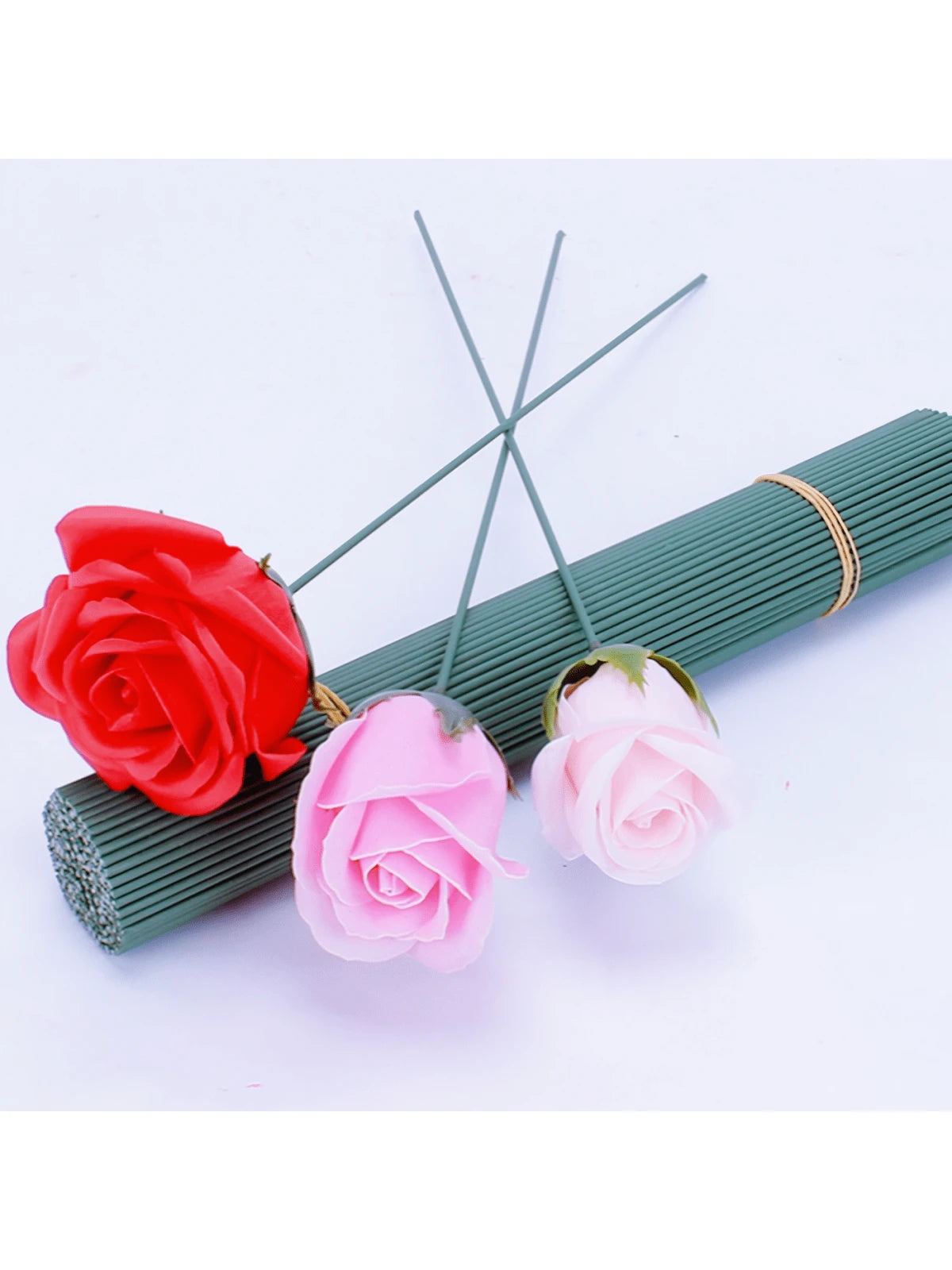 20Pcs/50Pcs/100Pcs Flexible Iron Wire Stick For Plants Climbing Support Adjustable Garden Trellis Holders Twineable And Shaping Plant Supports Multi-Use Floral Stems For Artificial Flower Stems Super