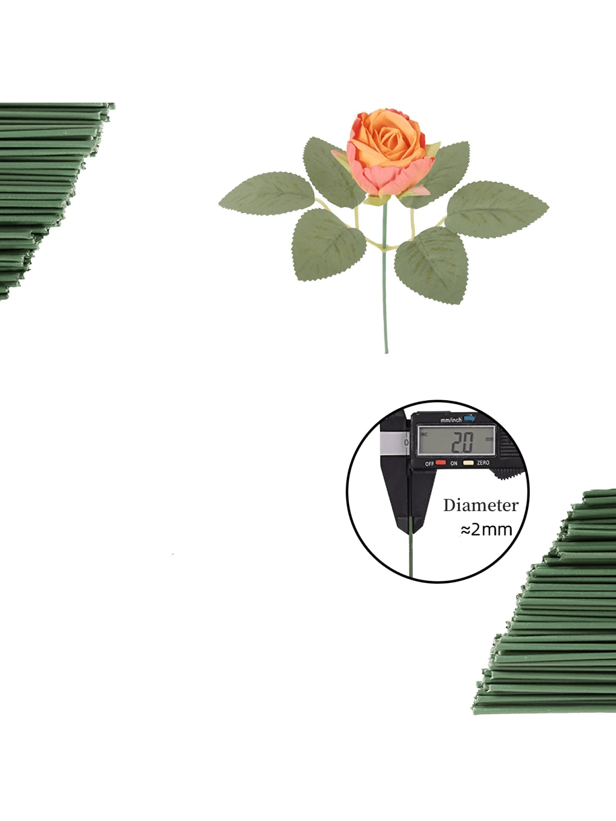 20Pcs/50Pcs/100Pcs Flexible Iron Wire Stick For Plants Climbing Support Adjustable Garden Trellis Holders Twineable And Shaping Plant Supports Multi-Use Floral Stems For Artificial Flower Stems Super