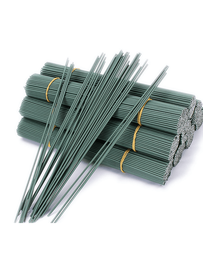 20Pcs/50Pcs/100Pcs Flexible Iron Wire Stick For Plants Climbing Support Adjustable Garden Trellis Holders Twineable And Shaping Plant Supports Multi-Use Floral Stems For Artificial Flower Stems Super