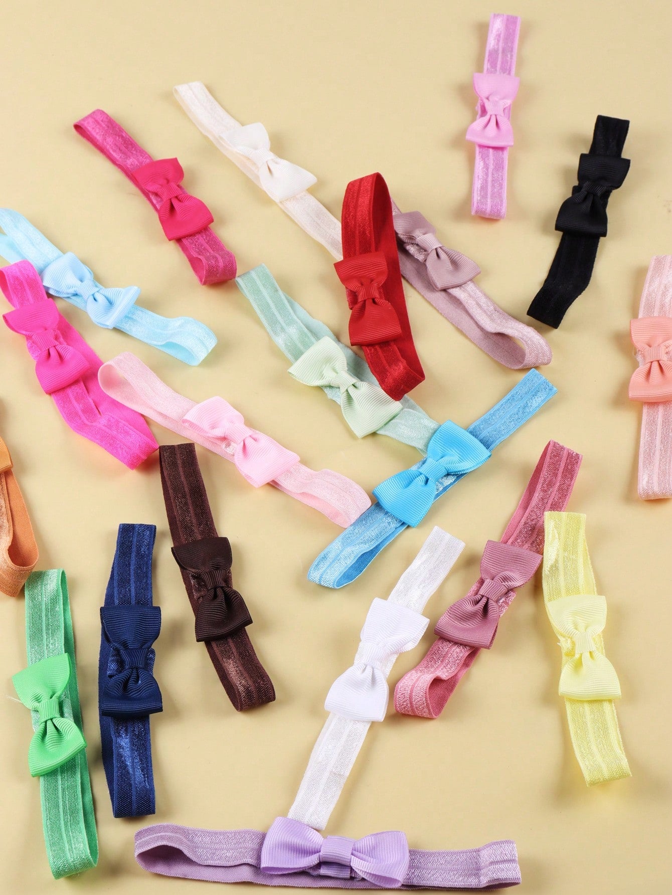 20pcs Baby Headbands, Solid Color Soft Stretchy Hairbands For Infants, Toddlers, And Kids Love Valentine