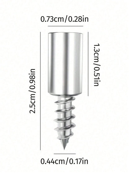 20pcs Multi-Functional Shelf Support Pins With Screws, Suitable For Cabinets, Bookcases, Wardrobes And Furniture, Easy Installation, Sturdy Fixation