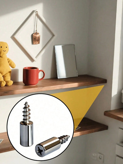 20pcs Multi-Functional Shelf Support Pins With Screws, Suitable For Cabinets, Bookcases, Wardrobes And Furniture, Easy Installation, Sturdy Fixation