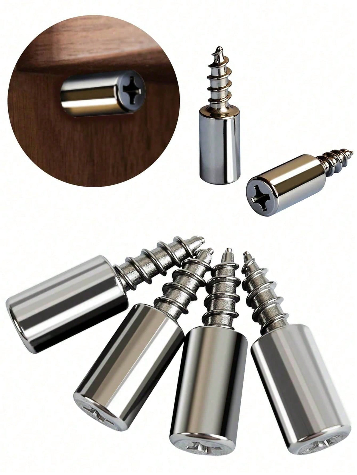 20pcs Multi-Functional Shelf Support Pins With Screws, Suitable For Cabinets, Bookcases, Wardrobes And Furniture, Easy Installation, Sturdy Fixation