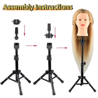 22-Inch Wig Head, Canvas Wig Head, Wig Stand With Wig Head, Mannequin Head, T-Pins, And A Stiff-Bristle Brush. Includes A 55cm Wig Stand