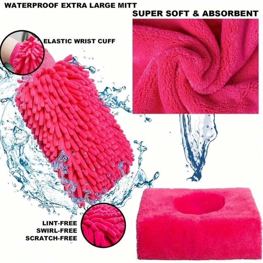22Pcs Car Wash Cleaning Tools Kit Car Detailing Set With Blue Canvas Bag Collapsible Bucket Wash Mitt Sponge Towels Tire Brush Window Scraper Duster Complete Interior Car Care Kit