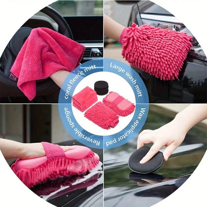 22Pcs Car Wash Cleaning Tools Kit Car Detailing Set With Blue Canvas Bag Collapsible Bucket Wash Mitt Sponge Towels Tire Brush Window Scraper Duster Complete Interior Car Care Kit