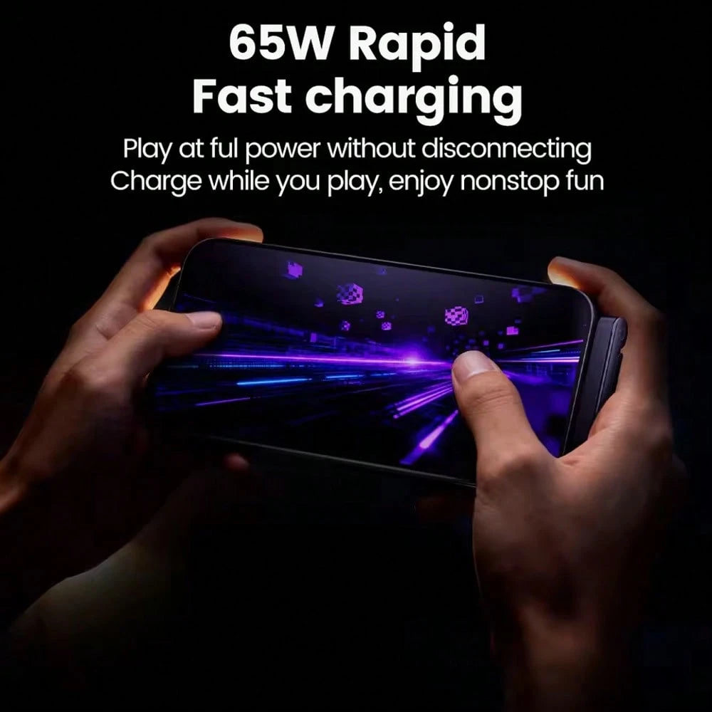 240W/65W/27W Fast Charging Cable & Phone Stand 2-In-1 Foldable Holder + Bent Connector Design For Charging And Gaming/Watching Without Blocking Hands, Compatible With IPhone 17 Pro Max/17 Pro/17/Air/1