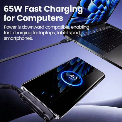 240W/65W/27W Fast Charging Cable & Phone Stand 2-In-1 Foldable Holder + Bent Connector Design For Charging And Gaming/Watching Without Blocking Hands, Compatible With IPhone 17 Pro Max/17 Pro/17/Air/1