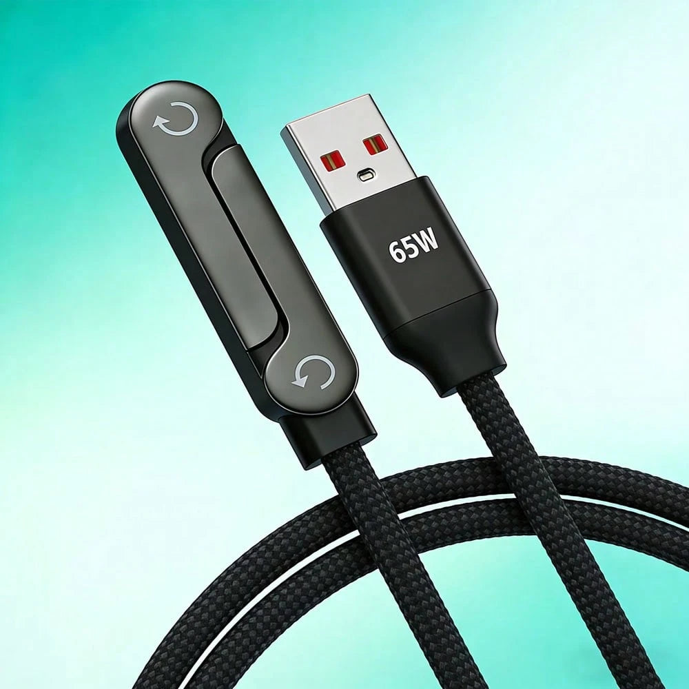 240W/65W/27W Fast Charging Cable & Phone Stand 2-In-1 Foldable Holder + Bent Connector Design For Charging And Gaming/Watching Without Blocking Hands, Compatible With IPhone 17 Pro Max/17 Pro/17/Air/1