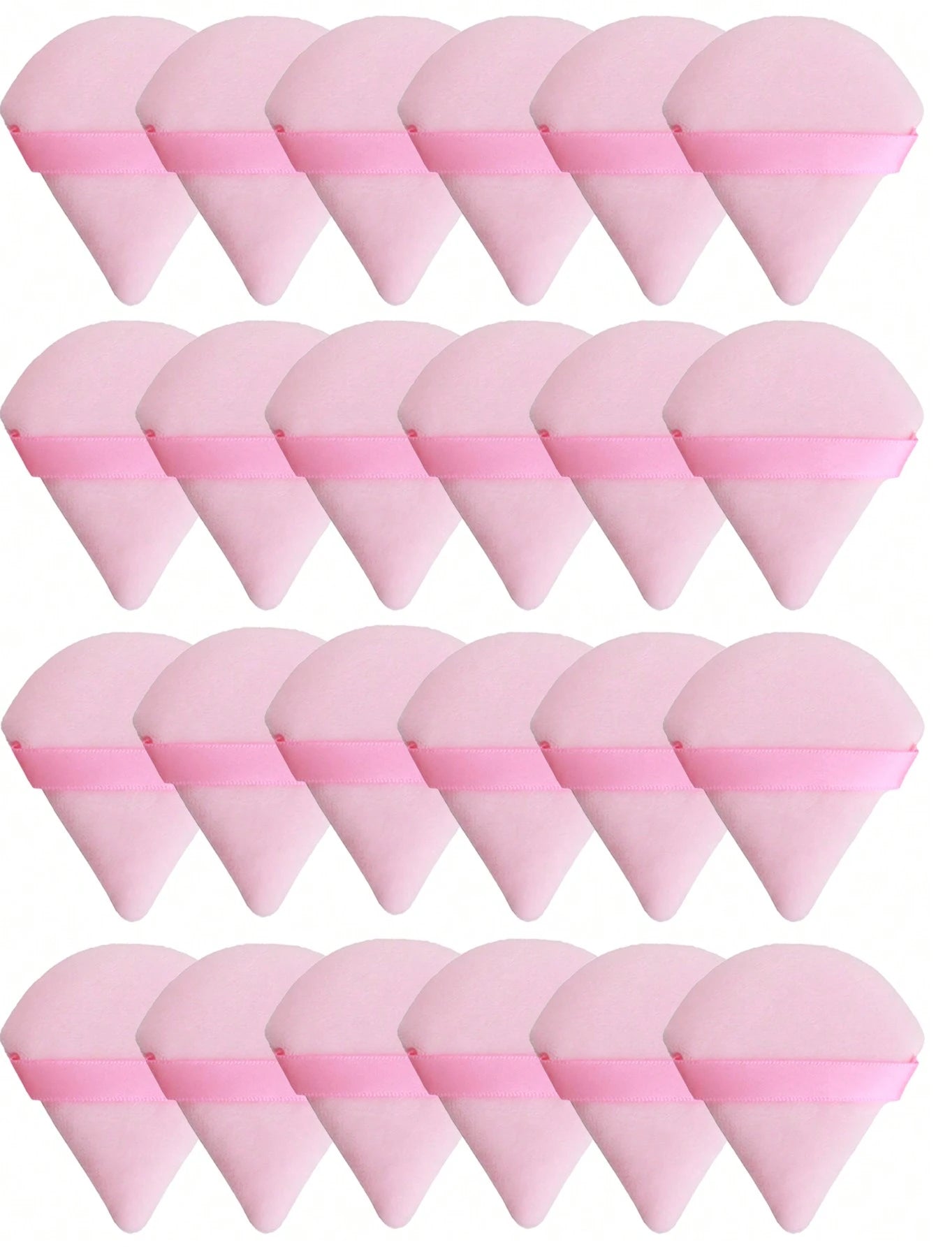 24pcs/15pcs/8pcs/3pcs Triangle Flocked Makeup Sponges, Soft Fluffy Textured For Face & Body Powder Application, Makeup Beauty Tool Assortment Sets,Makeup,Cheap,Room Decor,Vanity,Travel,Bedroom,Makeup
