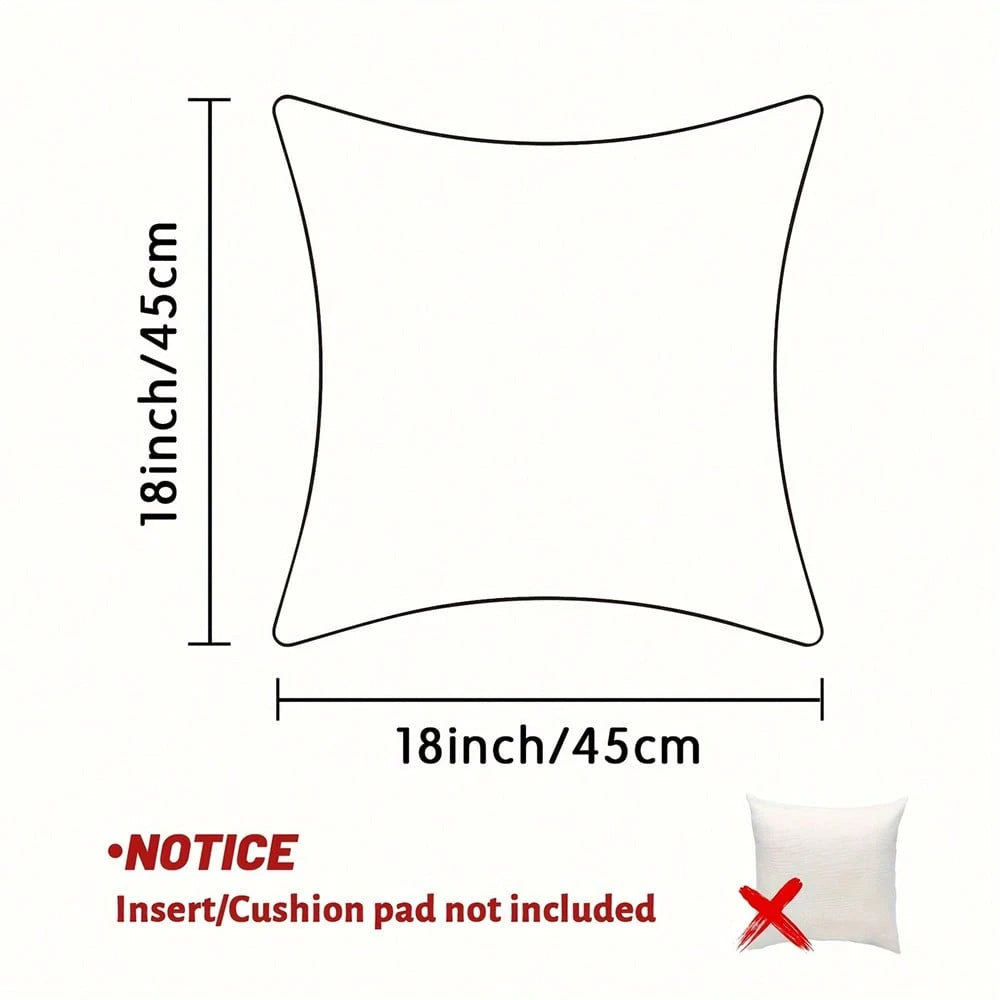 2D Flat Bohemian Style Decorative Pillow Cover, Suitable For Living Room, Bedroom, Sofa, Bed Decor (Beige & Brown, Double-Sided Print, Pillow Insert Not Included), Aesthetic Home