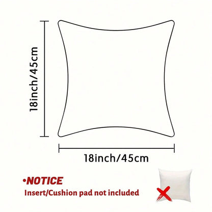 2D Flat Bohemian Style Decorative Pillow Cover, Suitable For Living Room, Bedroom, Sofa, Bed Decor (Beige & Brown, Double-Sided Print, Pillow Insert Not Included), Aesthetic Home
