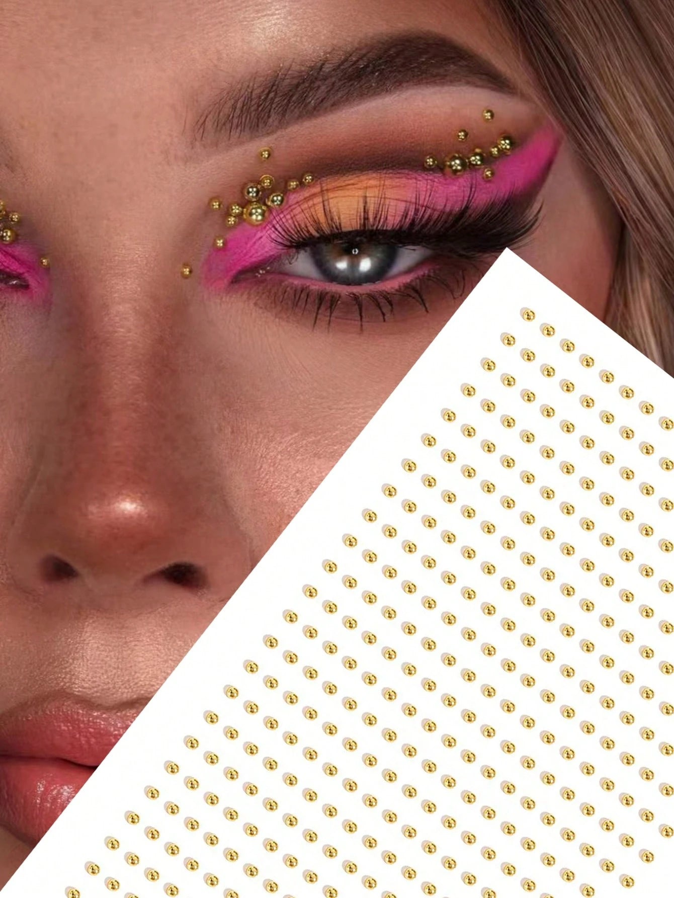 2mm Facial Gemstone Stickers For Hair, Eyebrow And Rhinestone Decoration,Concert Look,Face Gems