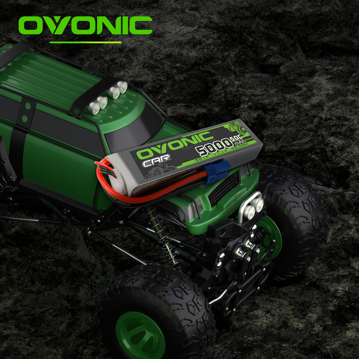 2×Ovonic 5000mAh 3S 50C LiPo Battery 11.1V EC5 for 3s&6s ARRMA Car