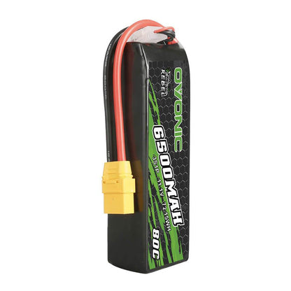 Ovonic Rebel 80C 6500mAh 3S 11.1V LiPo Battery for ARRMA 3S&6S- XT90 Plug - Ampow