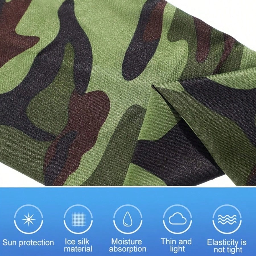 2pcs Arm Sleeves- Warm, Cool, Sports Arm Sleeves, Suitable For Running, Fishing, Cycling| Durable Textile Material, Black Base With Colorful Patterns, Hand Washable, Sports Arm Sleeves| Patterned S